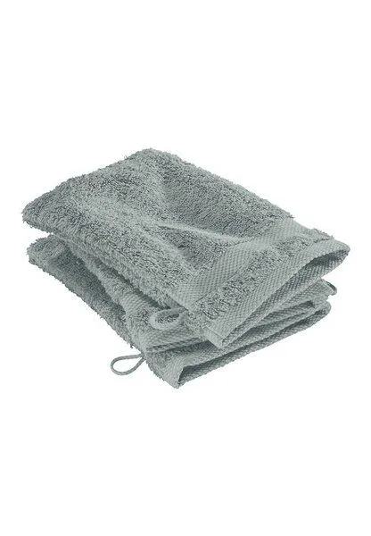 hessnatur hessnatur Waschhandschuh im 3er-Pack aus reiner Bio-Baumwolle, Salbei, – Produktbild 3 von 3