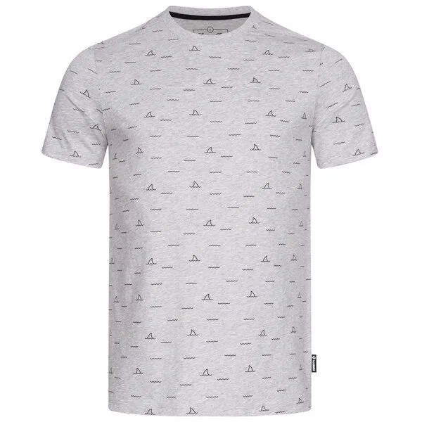 Lexi&Bö Lexi&Bö Shark Fin T-Shirt Herren, Grau melange (grau), – Produktbild 4 von 4