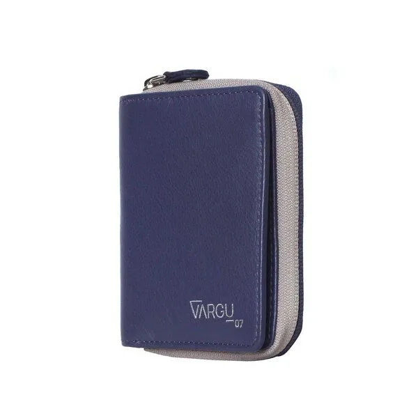 Vargu Vargu Echtleder Geldbörse LYNE 1-A, Purple - grey, – Produktbild 2 von 4