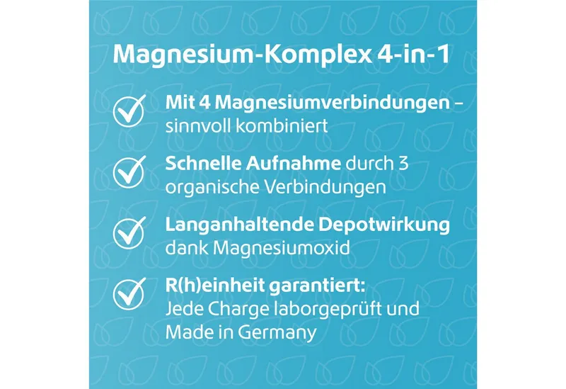 R(h)ein Nutrition R(h)ein Nutrition Magnesium Komplex 4in1 Vegan Kapseln – Produktbild 4 von 5