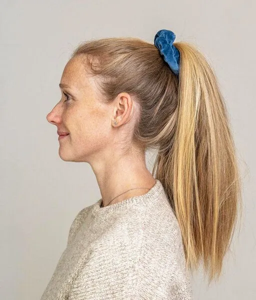 obumi Obumi Scrunchie Samt - Bio Baumwolle, Marine blue, – Produktbild 1 von 3