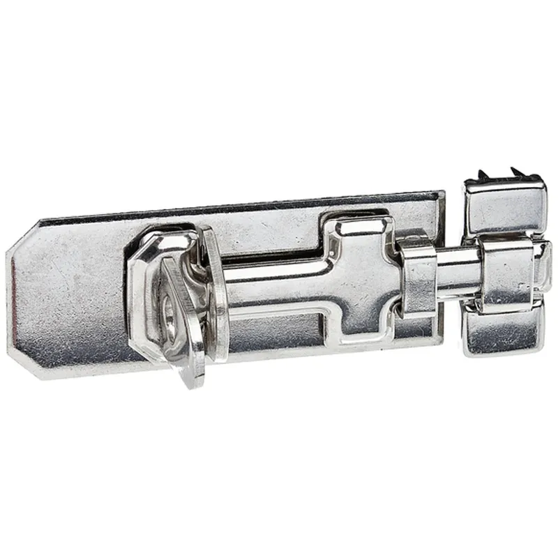 Alberts ALBERTS Sicherheits-Schlossriegel, m.flachem Griff, m.Schlaufe, VA, Platte LxB100x40mm – Produktbild 1 von 1