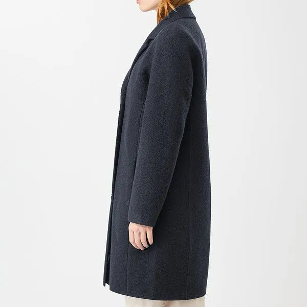 LangerChen LangerChen Wollmantel - Classical Coat II - aus Bio-Wolle, Blaugrau (graphite), – Produktbild 1 von 3