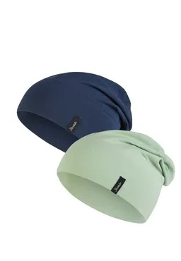 Sterntaler Sterntaler Beanie OCS Beanie Doppelpack (1-St) OCS Kindermützen aus unifarbenem Singlejersey im Doppelpack – Produktbild 1 von 1