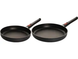 Woll Woll Pfannen 2er-Set “ECO Lite QXR“, 5 cm hoch, mit abnehmbarem Stiel, PFAS-frei – Produktbild 1 von 1