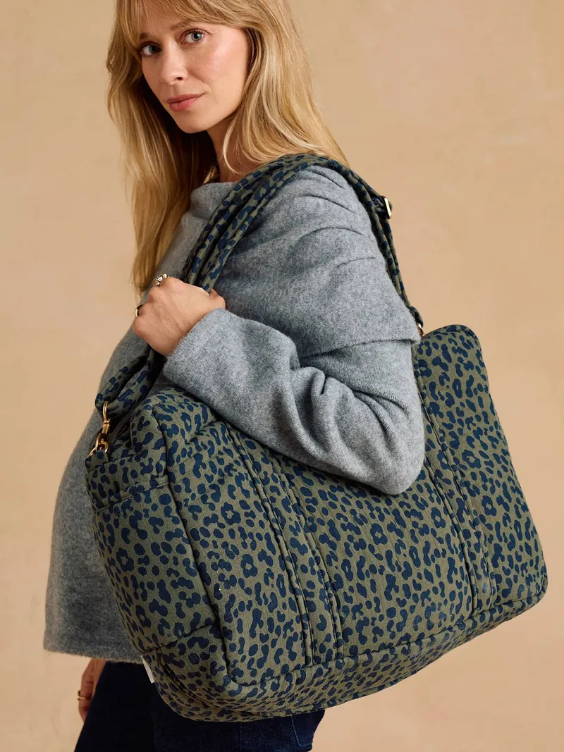 Envie De Fraise Wickeltasche mit Leoprint ENVIE DE FRAISE personalisierbar, Khaki, – Produktbild 1 von 4
