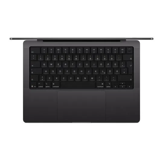 Apple Apple MacBook Pro 2025 14" M5 10-Core CPU | 10-Core GPU 512 GB SSD 16 GB space schwarz, Space schwarz, – Produktbild 2 von 3
