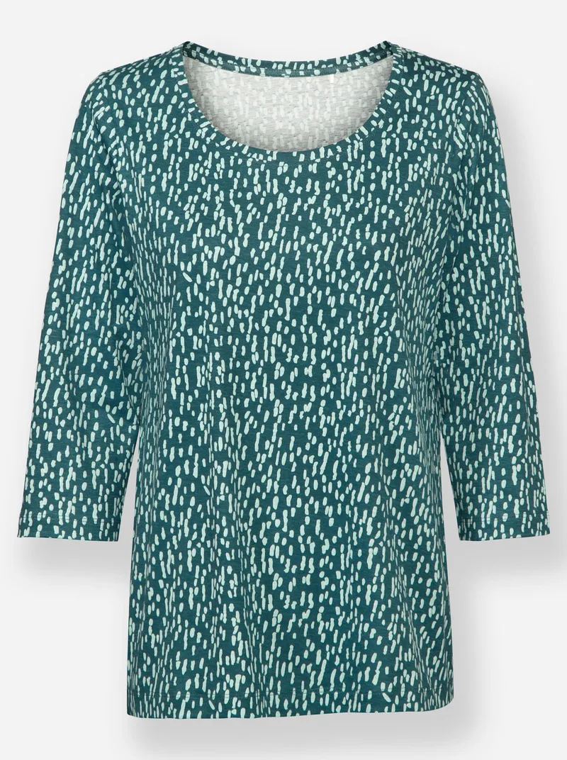 Witt Print-Shirt petrol-bedruckt, Petrol-bedruckt, – Produktbild 2 von 2