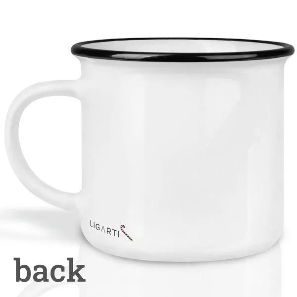 LIGARTI LIGARTI Keramiktasse – Weihnachtszaubär, Weiß, – Produktbild 2 von 4