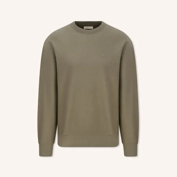 NORDLICHT NORDLICHT Herren Sweater aus strukturierter Bio-Baumwolle NILAS, Grün, – Produktbild 2 von 4
