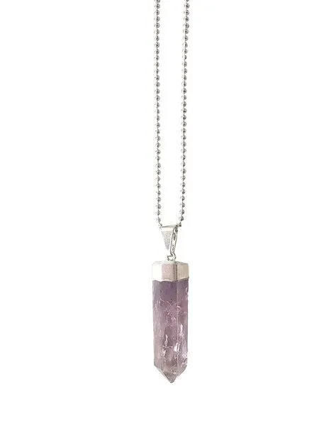 Crystal and Sage Crystal and Sage Amethyst Halskette, Silber, – Produktbild 1 von 1