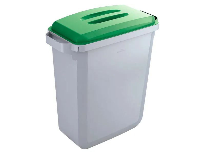Durable DURABLE Mülleimer 'Durabin 60' 60 l, mit grünem Deckel – Produktbild 2 von 3