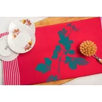 Hirschkind Hirschkind Bio & Fair-Trade-Geschirrtuch "Brombeere" rot – Produktbild 1 von 1