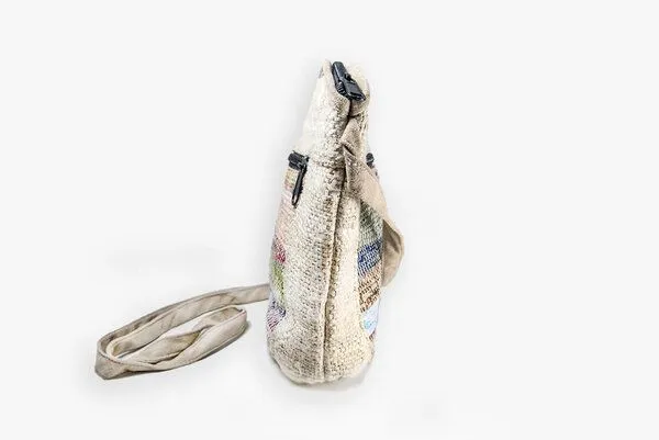 Himal Hemp Himal Hemp Handtasche CHEKKA Bag aus wildem Hanf und Recycle-Sari – Produktbild 2 von 4