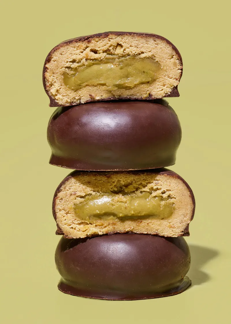 KoRo Bio Protein Duo Dark Choc Pistachio | 2 x 20 g – Produktbild 1 von 5