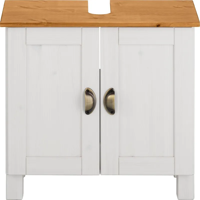 Home affaire Waschbeckenunterschrank Oslo Breite 60 cm, Weiß, – Produktbild 1 von 5