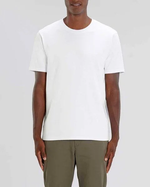 YTWOO YTWOO Herren schweres Bio T-Shirt. Männer Premium Basic Shirt. Heavy Cotton, Weiss, – Produktbild 1 von 4