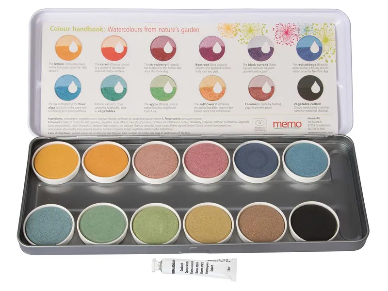 memo Malkasten 'Natural Colours' inkl. Deckweiß – Produktbild 1 von 1