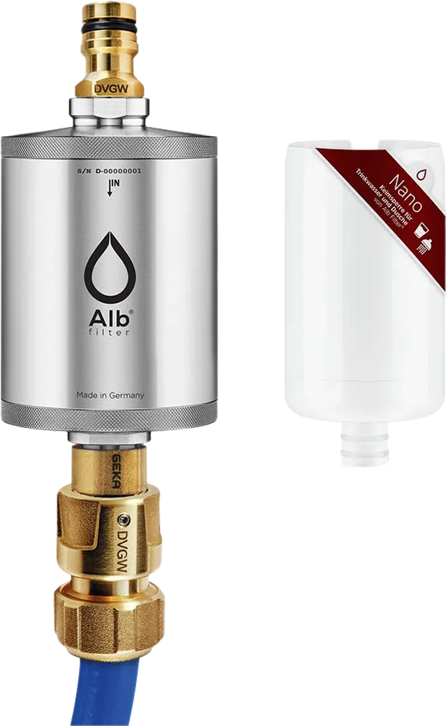Alb Filter Alb Filter® MOBIL Nano Trinkwasserfilter Mit GEKA Anschluss Edelstahl Natur – Produktbild 2 von 2