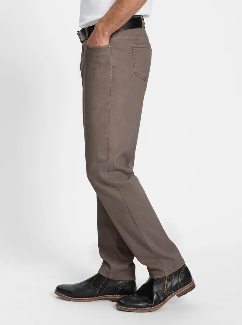 marco donati 5-Pocket-Hose, Dunkeltaupe, – Produktbild 1 von 3