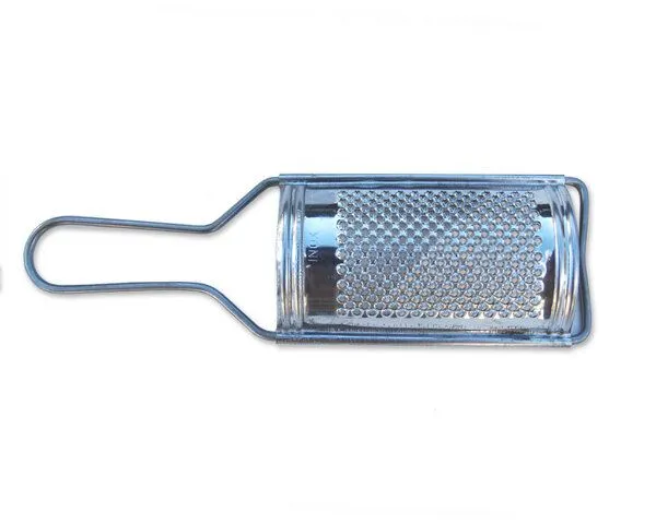 Olivenholz erleben Olivenholz erleben Kleine Parmesanreibe oder Käsereibe aus Metall – Produktbild 2 von 4