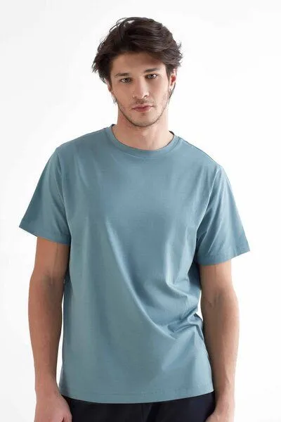 True North True North Herren Kurzarmshirt aus Bio-Baumwolle und Modal T-Shirt T2100, Hellgrau, – Produktbild 2 von 3