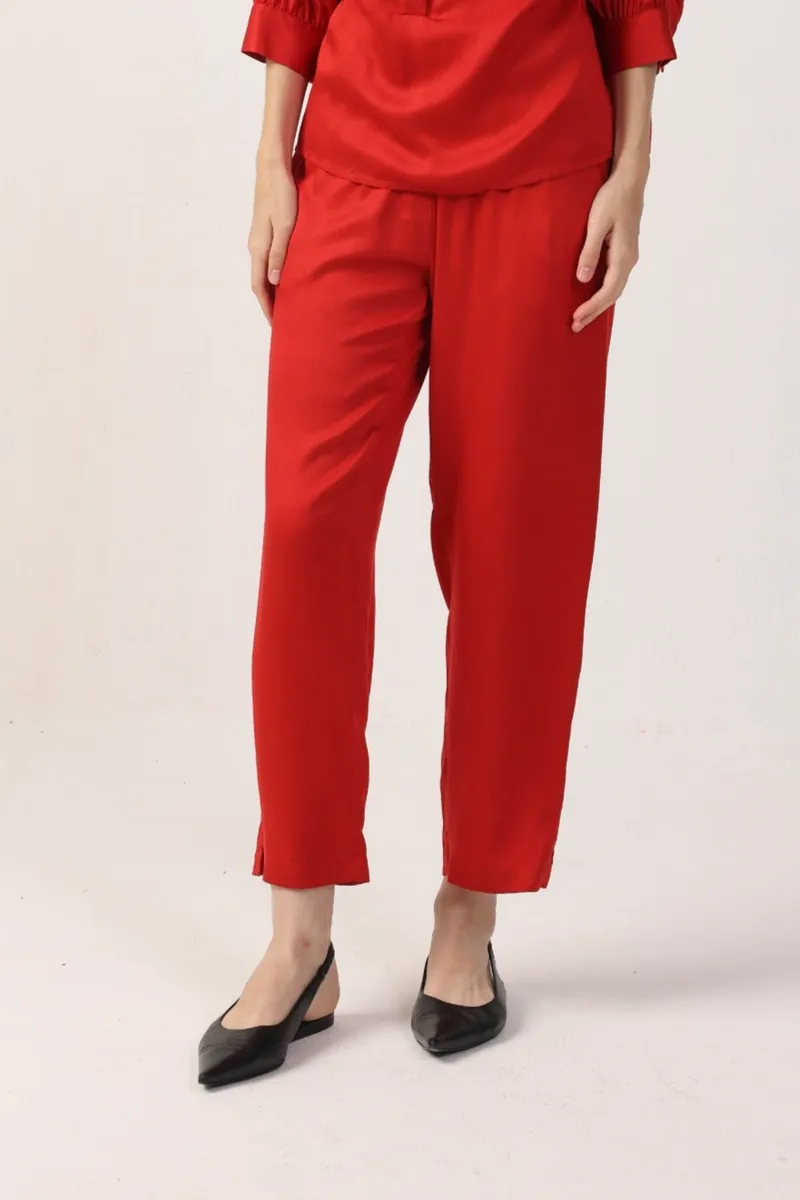 Neu Nomads Neu Nomads Damen vegan Hose Belmont Rot, Rot, – Produktbild 2 von 2