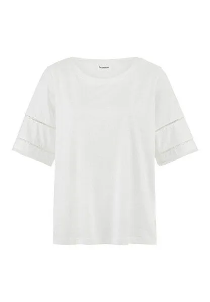 hessnatur hessnatur Bohemian Lace-T-Shirt Oversize aus reiner Bio-Baumwolle, Naturweiss, – Produktbild 3 von 4