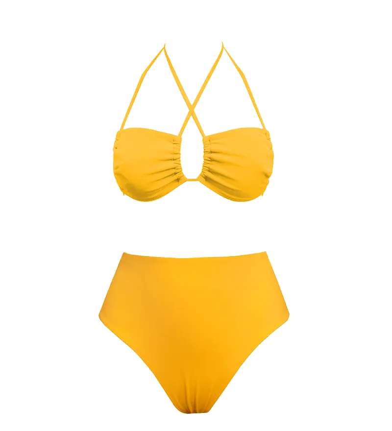 Anekdot Anekdot Damen vegan Low Versatile + Skyline High Bikini Set, Gelb, – Produktbild 1 von 2