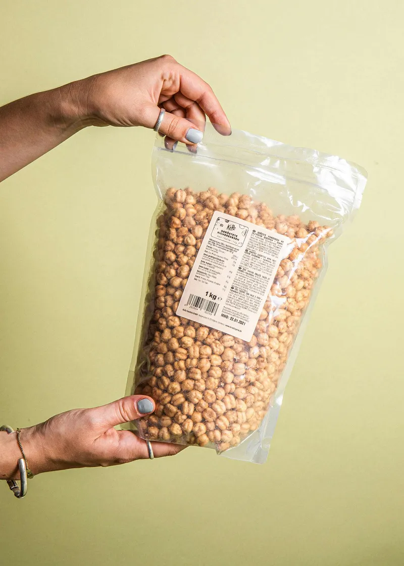 KoRo Geröstete Kichererbsen mit Salz und Pfeffer 1 kg – Produktbild 5 von 5