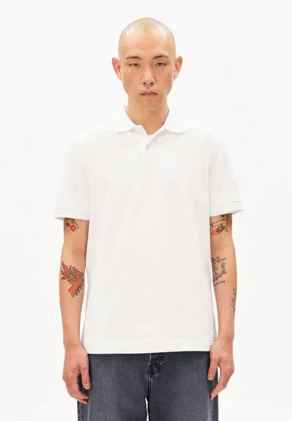 ARMEDANGELS ARMEDANGELS MAARIO Herren Polo aus Bio-Baumwolle, White, – Produktbild 1 von 4