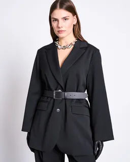JAN N JUNE JAN 'N JUNE Damen vegan Blazer Durance Schwarz – Produktbild 1 von 1