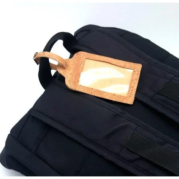 Kork-Deko Kork-Deko Kofferanhänger aus Korkstoff (Beige) mit Schnalle – Produktbild 4 von 8