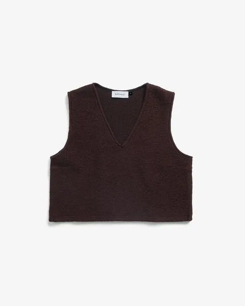 Rotholz Rotholz Damen Weste - Cropped Vest, Brown (rosewood brown), – Produktbild 1 von 4