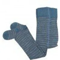 grödo grödo Baby Ringel Strumpfhose Bio-Schurwolle/Bio-Baumwolle, Bergblau/grau, – Produktbild 1 von 1