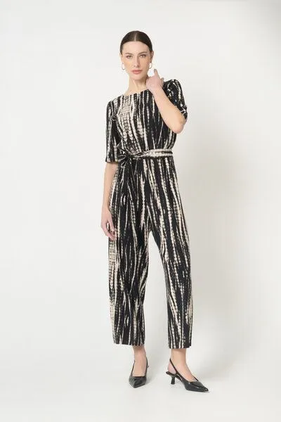 Lovjoi Lovjoi Kurzarm-Jumpsuit STAINE HALFSLEEVE, Black batik, – Produktbild 2 von 4