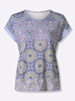 heine Kurzarmshirt bleu-salbei-bedruckt – Produktbild 1 von 1