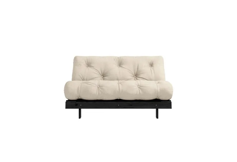 Karup Design Daybett Roots Sofa Bed, Schlafsofa, Bettfunktion, FSC®-Massivholz, Inkl. Futonmatratze, Made in Europe, langlebig, B: 140 oder 160 cm, Schwarz, – Produktbild 2 von 5