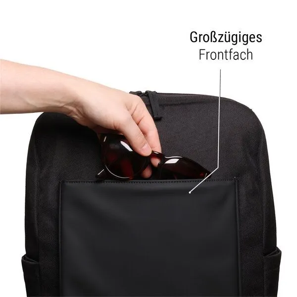 Sperling Sperling "Ready" 2-in-1 Rucksack mit Flap, Raven midnight (schwarz), – Produktbild 4 von 4