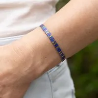 juni juni Blaues Armband "Royal Marina" - individuell verstellbar - handgemacht in Deutschland – Produktbild 1 von 1