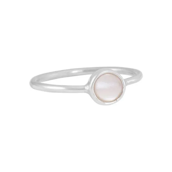 pakilia pakilia Silber Ring rund Fair-Trade und handmade, Rosa, – Produktbild 4 von 4