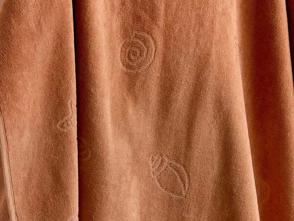 Yumeko Yumeko Strandtuch Velours Seashell 86x140, Terracotta, – Produktbild 1 von 4