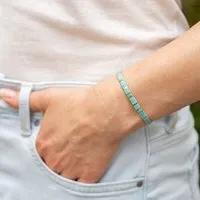 juni juni Türkises Armband "Smeralda" - individuell verstellbar - handgemacht in Deutschland – Produktbild 1 von 1