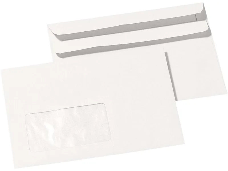 1000 C6 Briefumschläge SK m.F. RC grau – Produktbild 1 von 1