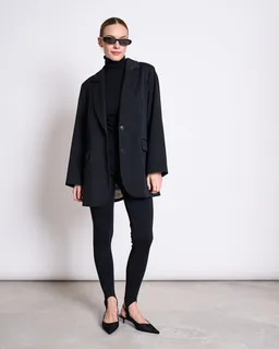 JAN N JUNE JAN 'N JUNE Damen vegan Leggings Steigbügel Schwarz – Produktbild 1 von 1
