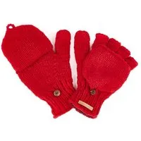 short'n'pietz short'n'pietz Schurwollhandschuhe, handgestrickt, Rot, – Produktbild 1 von 1