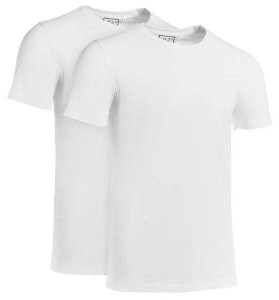 COREBASE COREBASE TShirt Doppelpack, 100% Bio-Baumwolle, 200 g/m², Weiss, – Produktbild 1 von 4