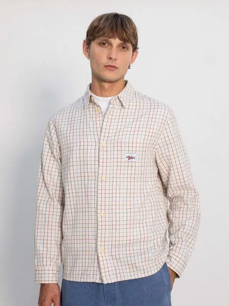 Rotholz Rotholz Hemd - Casual Shirt - aus Biobaumwolle, Off-white check (mehrfarbig), – Produktbild 1 von 4