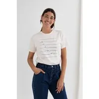 TWOTHIRDS TWOTHIRDS Damen vegan T-Shirt Alcudia Waves Weiß – Produktbild 1 von 1