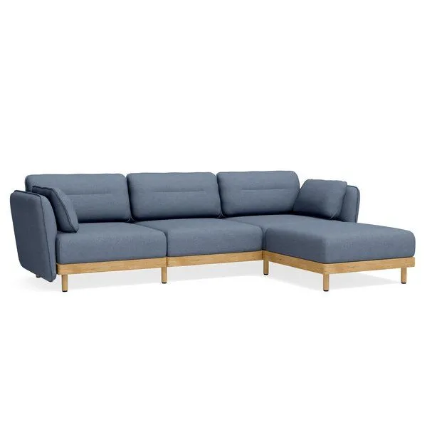 ekomia ekomia Sofa Mio Lounge 3-Sitzer mit Chaiselongue – Produktbild 3 von 7